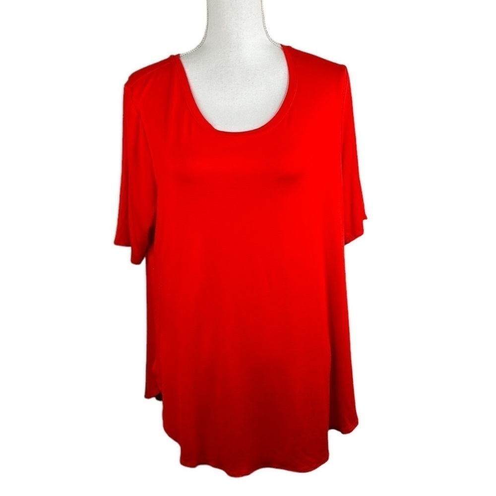 Cato Orange Super Soft Crew Neck Short Sleeve T-Shirt‎ Size Large New with tags!